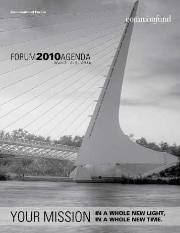 Forum2010AgendA - Commonfund