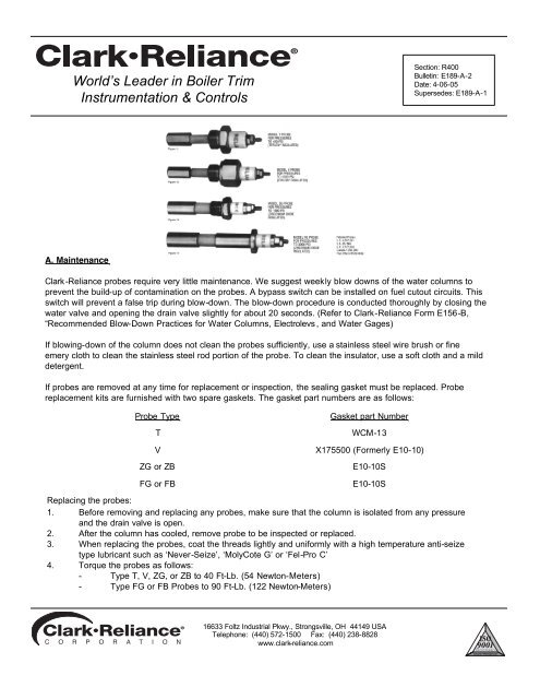 E189-A-2 Probes.pdf - Clark Reliance