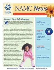 NAMC News Fall 2005 issue - Montessori Training