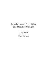 Introduction to Probability and Statistics Using R - sista