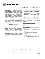 Protocol for MonsterScript™ Reverse Transcriptase