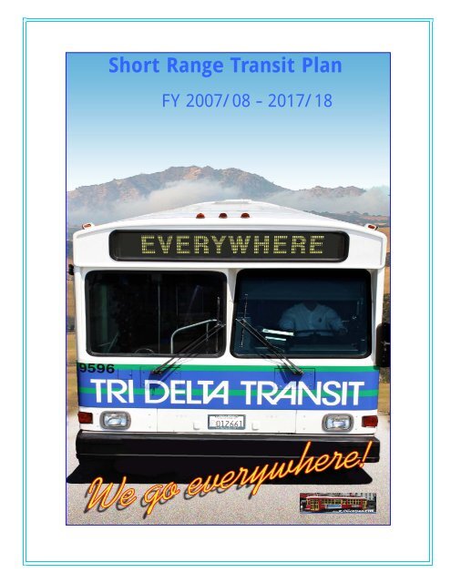 to view Short Range Transit Plan FY 2007/2008 - Tri Delta Transit