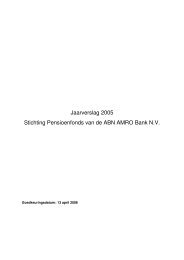 Jaarverslag 2005 Stichting Pensioenfonds van de ABN AMRO Bank ...