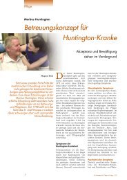 Betreuungskonzept für Huntington-Kranke - St-Josef-Haus Liesborn