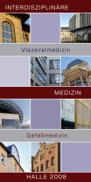 INTERDISZIPLINÃƒÂ„RE MEDIZIN HALLE 2008 Viszeralmedizin ...