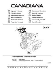 Walkbehind Snowthrower - Canadiana