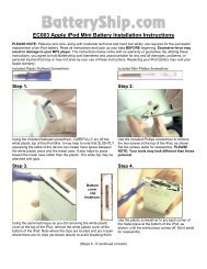 EC003 Apple iPod Mini Battery Installation Instructions - Batteries