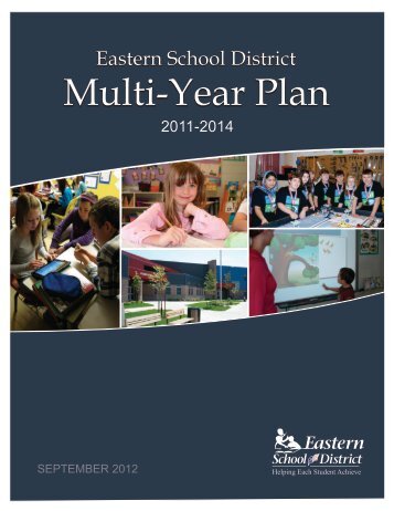 Multi-Year Plan 2011-2014 - Eastern School District