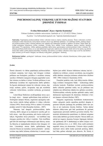 Babrauskaite, Kaminskas.pdf - Vilniaus Gedimino technikos ...