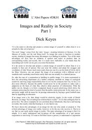 Images and Reality in Society Part 1 Dick Keyes - L'Abri Fellowship