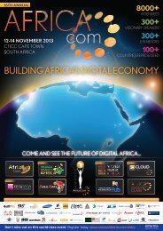 building africa's digital economy - AfricaCom - Com World Series
