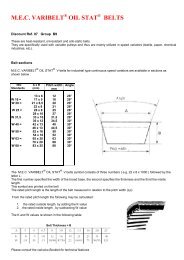 M.E.C. VARIBELT OIL STAT BELTS - A ZETA Gomma