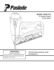 "NEW" Paslode Part # 501919 DRIVER GUIDE T250S-F16 