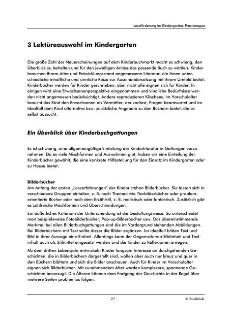 Leseförderung im Kindergarten, PDF - LesepartnerInnen