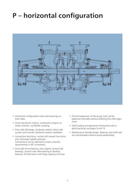 Multistage pumps, P-series