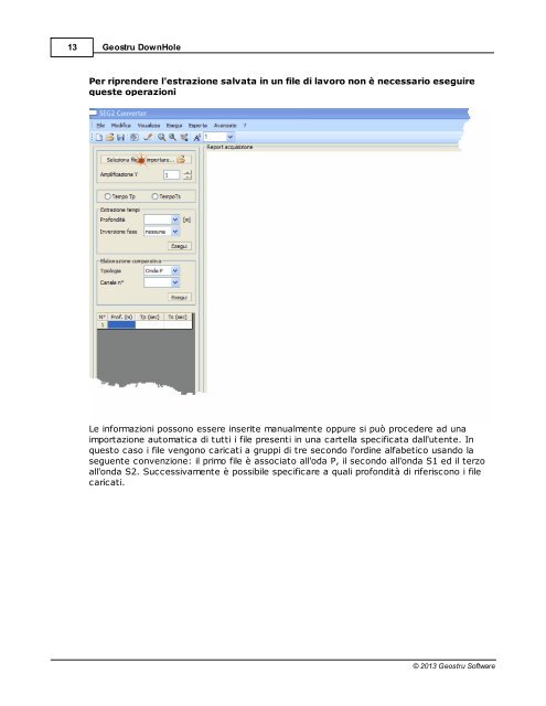 Manuale utente Downhole - GeoStru Software