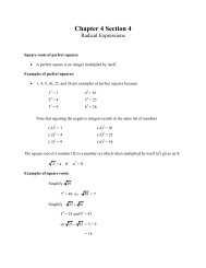 Radical Expressions - Club TNT