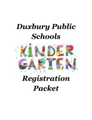 Kindergarten Registration Packet - Fc.duxbury.k12.ma.us