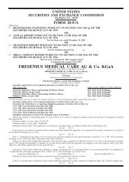 Form 20-F - Fresenius Medical Care