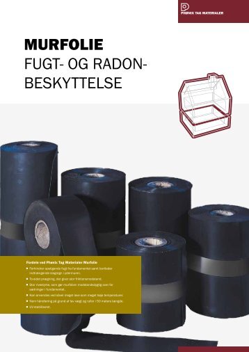 Murfolie Fugt- og radon- beskyttelse - PhÃ¸nix Tag Materialer