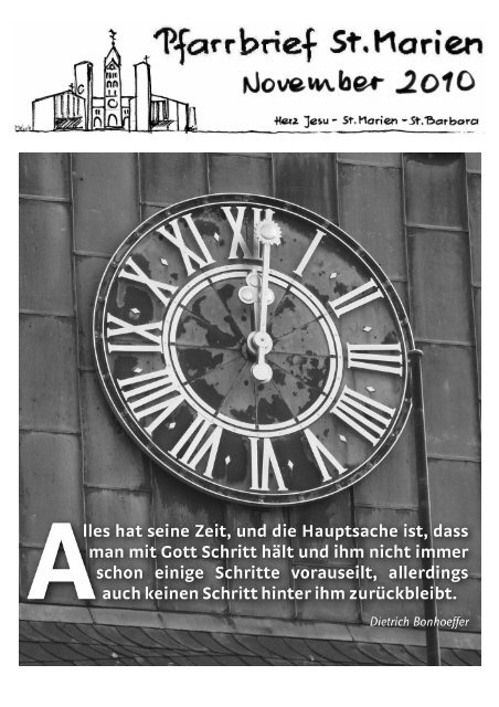Pfarrbrief 11/2010 - Kath. Kirchengemeinde St. Marien Neunkirchen