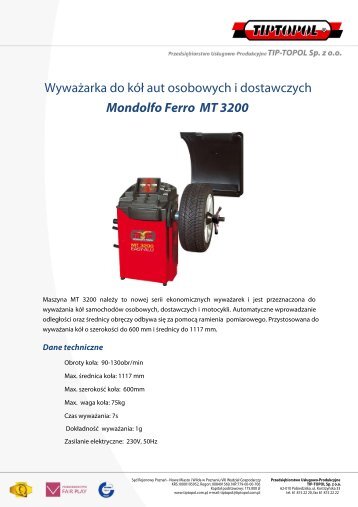 Mondolfo Ferro MT 3200 - TIPTOPOL
