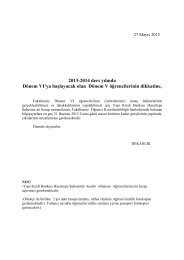 2013-2014 ders yÄ±lÄ±nda DÃ¶nem VI'ya baÅlayacak olan DÃ¶nem V ...