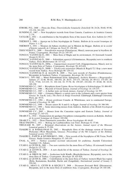 Mosses of the Mediterranean, an annotated checklist - Optima-bot.org