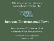 Derek Smithee, OWRB - Water Resources Board
