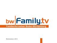 Mediadaten - BW Family TV