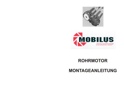 Einstellanleitung MOBILUS Motor - GARAGENTORPROFI24.de