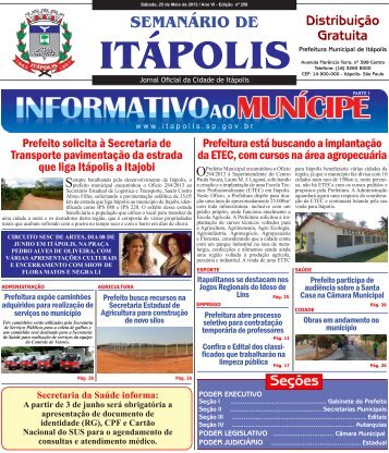 SEMANÃRIO DE - Prefeitura Municipal de ItÃ¡polis - Governo do ...