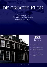 de Groote Klok - mei 2011 - de Groote SociÃ«teit Zwolle