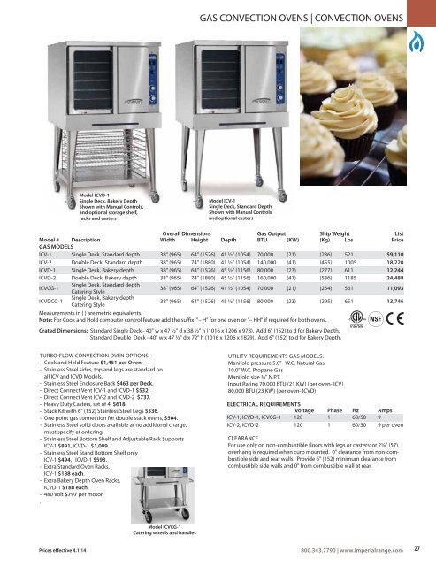 Price List - Imperial Range