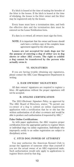 AKC® Procedures for Registration Matters - American Kennel Club