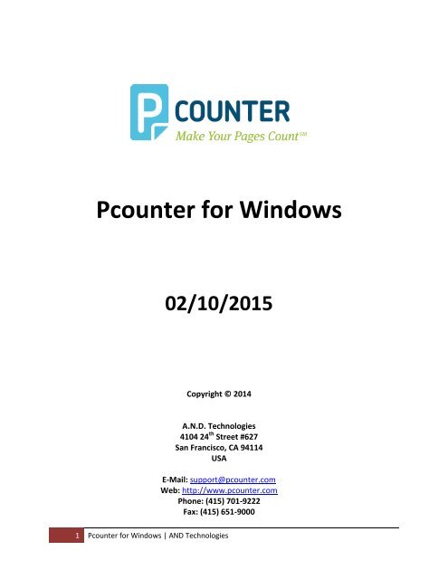 pcounter client for mac download