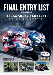 BRANDS HATCH - MotorSport Vision Racing