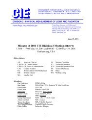 Minutes of 2001 CIE Division 2 Meeting (DRAFT)