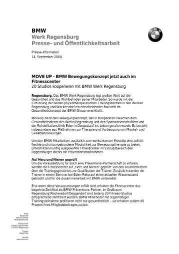 BMW Werk Regensburg Presse- und Öffentlichkeitsarbeit