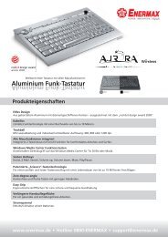 Aluminium Funk[tastatur Produkteigenschaften - Enermax