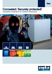 Vandalism protection for outdoor enclosures - EMKA Beschlagteile