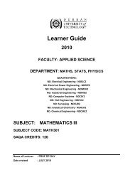 Engineering Mathematics 3 - CS DUT
