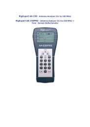 RigExpert AA-230PRO - Antenna Analyzer (0.3 to 230 MHz)