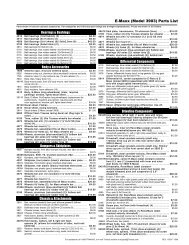 E-Maxx (Model 3903) Parts List - German Rc