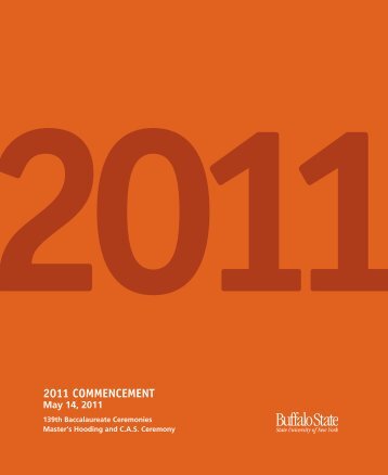 2011 COMMENCEMENT - Buffalo State College