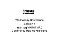 Wednesday Conference Session 4 Intermag/MMM/TMRC ... - IDEMA