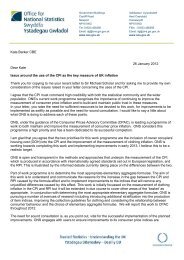 Supplementary letter from Stephen Penneck, Director General ...