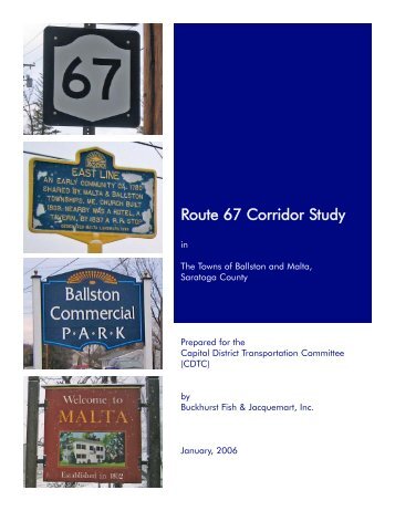 Route 67 Corridor Study - Capital District Transportation Committee
