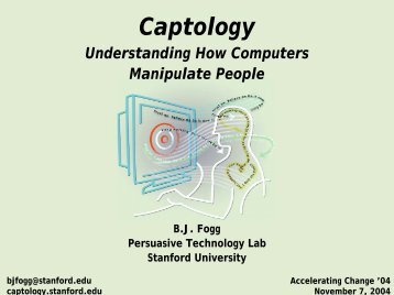 Captology - Acceleration Studies Foundation