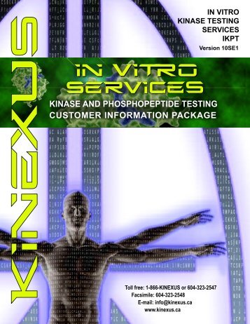 (IKPT) Services Customer Information Package - Kinexus ...